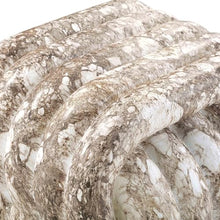 Tov Furniture Love Knot Grey Faux Marble Indoor/Outdoor Accent Stool
