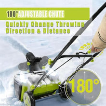 40v Battery Powered Cordless Snow Blower,Lithium Battery Snow Blower 4Batteries