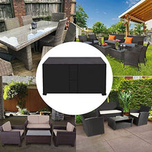 BhjKL Garden Fumiture Covers Heavy Duty 98x98x35in, Durable Patio Furniture Covers Waterproof with Air Vent and Handles, Rectangular Table and Chair Set Cover