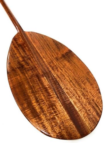 Tikimaster AAA Grade Tiger Curls Koa Paddle 50" T-Shape Yellow
