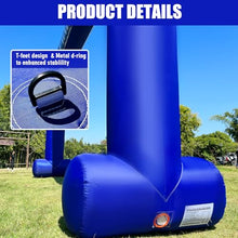 Sewinfla 26Ft Inflatable Arch Start Finish Line Archway Blue with Powerful Blower, Hexagon Inflatable Archway for Race Outdoor Advertising Commerce