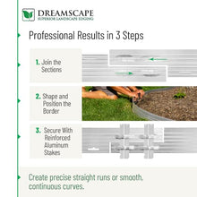 Dreamscape PRO Aluminum Landscape 40' Edging Kit, 5 Strips