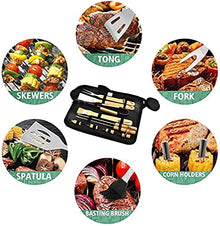 SDVantage BBQ Grill Accessories, Grill Utensils Set, 10PcsStainless Steel BBQ Tools Set for Men & Women Grilling Accessories Camping Backyard Barbecue