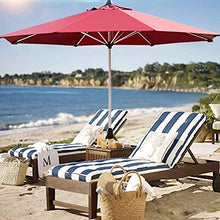 GAORUIFENG Patio Parasol Portable Outdoor Protective Sunshade Outdoor Market Terrace Garden Lawn Table Sunshade Iron UV Protection 210531(Color:Winred) (Offwhite)