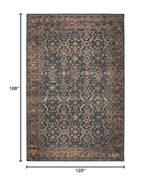 Dalyn Rugs Jericho JC1 Area Rug 10' x 14' Charcoal