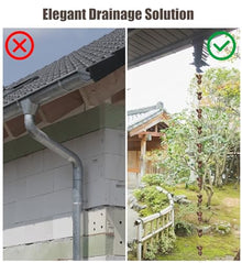 GVBNOTT Outdoor Rain Chain for Gutter Downspout, Elegant Water Diverting Solution for Garden Decor，3.5M (11.5Ft)