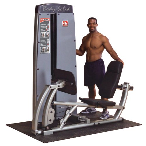 Body-Solid Pro Clubline Pro Dual Adjustable Leg and Calf Press Machine Gray