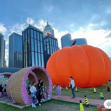 HOAELOS Inflatable Halloween Giant Pumpkin 26 Feet Outdoor Decoration