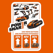 WORX WG084E.9 Battery Scythe 40 V, Without Battery and Charger