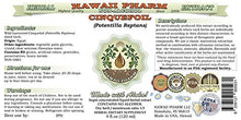 Hawaii Pharm Cinquefoil Alcohol-Free Liquid Extract, Cinquefoil (Potentilla Reptans) Dried Herb Glycerite Natural Herbal Supplement 2x32 oz Unfiltered