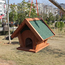 Bird Feeder Wooden Bird Feeder Durable Hanging Wild Bird Feeder for Garden Outdoor Feeding Window Bird Feeders Outdoors
