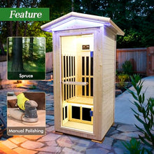 Daleyzay Infrared Home Sauna Box 1 Person Natural
