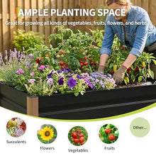 Garvee 79x32x16in Gray Aluminum Raised Garden Bed Planter Box, 2-Pack
