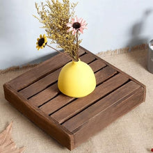 OREKPOT Pcs Plants Saucers Solid Wood Flower Pot Tray with Wheels Mobile Flower Pot Base Roller Tray Rack Fish Tank Rack Plant Pot Saucers,