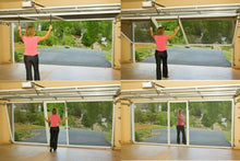 Lifestyle Screens Garage Door Screen (6'Wx7' & 8'H in All Options; 8'Wx7'H in All Options) Pull Down Screen Panel Durable Aluminum Frame Sizes (White, 8'W x 7'H with 18x14 Fiberglass Screen Cloth)