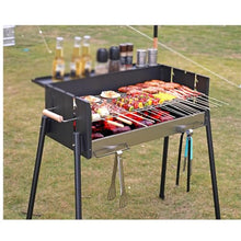 HBJWOV Barbecue Rack Outdoor Charcoal Folding Barbecue Rack Stainless Steel Barbecue Stove