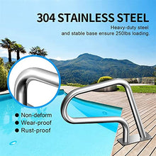 Swimming Pool Hand Rail Height 31.9x22.4Inch with Installation Kit Handrails Cover- Easy Mount Non-Slip Pool Safety Products Hand Grab Rail