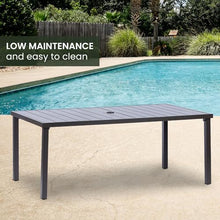 Hanover Mod Furniture Carter 7-Piece Patio Dining Set Grey