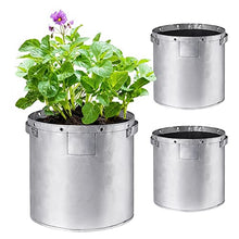 Waterproof Garden Pots Planters Grow Bags for Vegetables Non-Woven Potato and Tomato Planting Flower Pot Garden Tool (Size : 7 Gallon-2pcs) (7 Gallon)