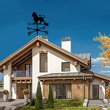 Metal Wind Vane Retro Stainless Steel Weathervane Weathercock Wind Direction Indicator Measuring Tools for Outdoor Roof Garden Outdoor Yard Decoration C 35X50CM (C 35X50CM) (A 35X50CM)