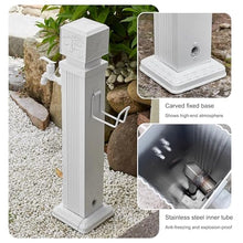 XYIANG Freestanding Garden Water Column with Faucet, Durable Anti-Frost Crack Design for Outdoor Irrigation and Washing in Garden Farm Pasture Backyard (114Cm/44.9In)