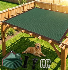 ACFBGFV Shade Cloth for Garden,14x 36 FT 90% Mesh Tarp with Grommets Shade Cloth for Greenhouse,Patio,Vegetables,Plants Cover and Chicken Coops,Dark Green Shade Net for Outdoor Garden