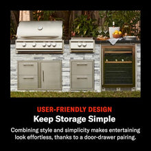 Blaze 32-Inch Stainless Steel Access Door & Double Drawer Combo - BLZ-DDC-R-LTSC