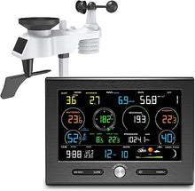 SHANBOYU Wireless Weather Station with Outdoor Sensor, Weather Station with Weather Forecast, for outdoor humidity, temp, air pressure, wind speed and direction, rainfall