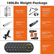 IFAST Power Cage with Lat Pulldown 1000 LBs Capacity Black