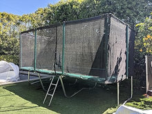 Galactic Xtreme Rectangle Gymnastics Trampoline 10x17 with Net Enclosure, Heavy Duty 750lbs Capacity, Green
