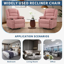 Takywep Corduroy Swivel Rocker Recliner Chair 360 Swivel 30 Rock