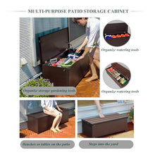 XINYUEST Outside Deck Boxes Aluminum Alloy Storage Box Lockable Garden Tool Storage Box Rain and Sun Protection(120 * 45 * 85cm)