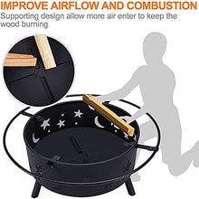 KOMFGT Movable Patio Heater Backyard Fire Pits & Bowls Garden Heating Basin Wood Burning