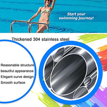 Etsuosy Pool Ladder, 304 Stainless Steel, Silver, 3-Step Inground Pool Handrail with 250 lbs Weight Capacity