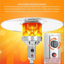 AIZYR Floorstanding Liquid Propane Patio Heater, Stainless Steel Propane Patio Heater for Outdoor Camp BBQ Parties