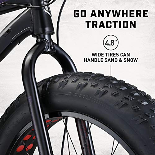 Mongoose Argus Sport Adult Fat Tire Mountain Bike 26-inch Black