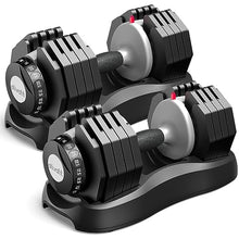 ATIVAFIT Adjustable Dumbbell for Workout Strength Training Fitness Weight Gym Set 55LB-Pair