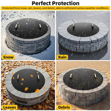 G GOOD GAIN Firepit Lid Round 34 Inch - Rust Resistant Fire Pit Lid Cover with Wooden Handle & Gloves, Fire Pit Snuffer Lid for Courtyards, Patio, Winter Cold Protection. Fits Fire Pits Up to 32"