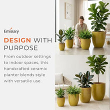 Emissary - Large Planter, Yellow 27.5x27.5x33.5 H