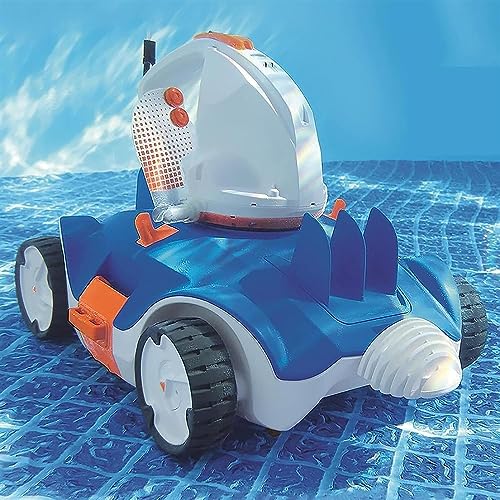 Robotic Pool Cleaners,obotic Swimming Pool Cleaner for Above Ground Pools up to 33 Feet, Automatic Pool Vacuum Max 90 Mins Working Time, Self-Parking with Dual-Drive Motors