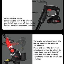 Lawn Mowers Household Lawn Mower Small Electric Lawn Mower New Metal Material Handheld Lawn Mower Light and Convenient Household Lawn Mower (Black Bat (Black Battery*1)