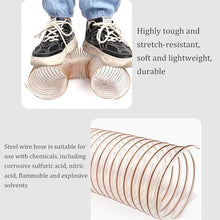 Heavy PU Dust Collection Hose, Flexible Clear PVC Fume Collection Hose, Dust Retractable for Factory/Indoor/Office/Mall Ventilation, Carpentry Vacuuming(10m,32mm)