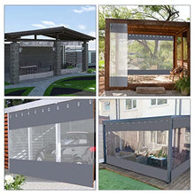 Transparent Waterproof Tarpaulin Side Panels,Outdoor Tarp Curtains,PVC Heavy Duty Clear Tarpaulin Rain Curtains,Partition Curtains for Pergola Porch Gazebo,with Grommets,W×H-4.8×2.5.0m(15.7*