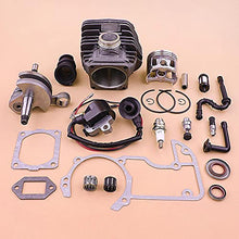 AFcBa 54mm Cylinder Piston Crankshaft Ignition Coil Gasket Oil Filter Line Hose Set Kit Fit for MS660 066 MS 660 Replacement Parts