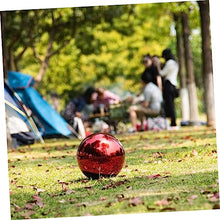 mirror finish garden ball,gazing balls, Ball garden gazing ball prom boutique polishing ball Mirror decorate mirror ball gazing balls for gardens Christmas tassel exquisite gazing ball ( Color : Red
