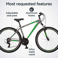 Schwinn GTX 1.0 Comfort Hybrid Bike for Men and Women 700c Grey
