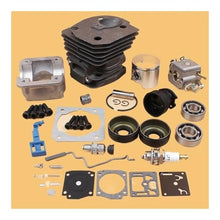 BMPWANGL 44mm Cylinder Pan Carburetor Bearing Oil Seal Choke Throttle Rod Kit Fit for 340 350 345 Chainsaw Motor Engine Spare Parts