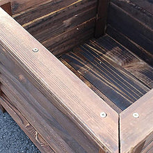 ZOCWJK Wooden Plant Stand Storage Rack Garden Planter Box Raised Bed Solid Wood Elevated Raised Garden Bed for Square Planting Flower Trough Pot Ideal for Garden Decoration and P,Color45cm/17.7in