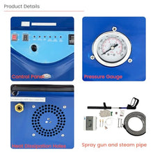 WYDDDARY 220V 1PH Commercial Electric High Pressure Steam Car Washer, 6-13Bar Steam Pressure, 18L Water Tank for Interior Cleaning, Compartment Cleaning etc.