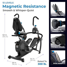 Teeter FreeStep Recumbent Cross Trainer and Elliptical (LT3) Black